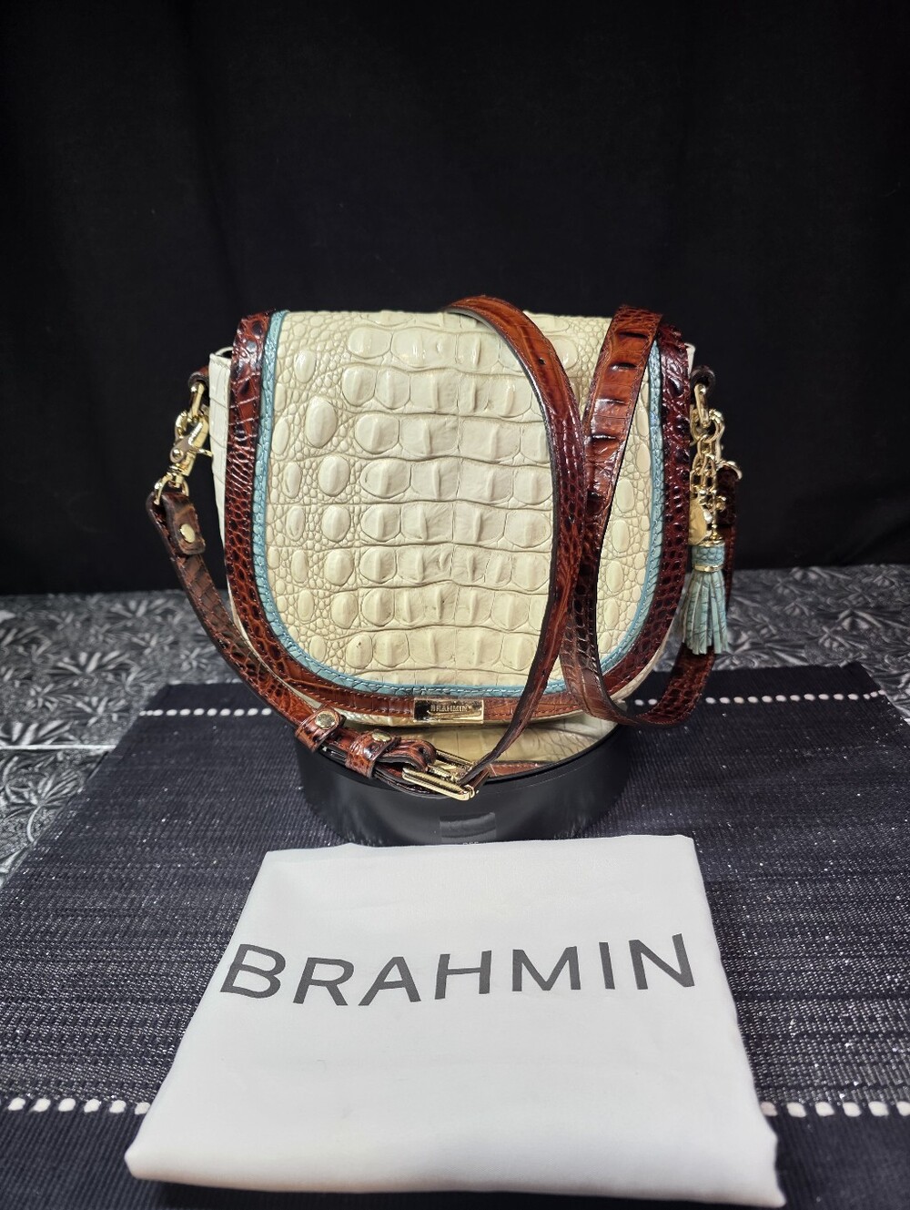 Brahmin Sonny Soraya Coconut Crossbody Bag